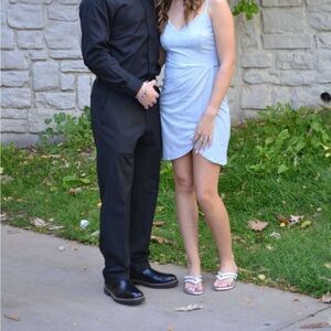 Francescas blue homecoming dress